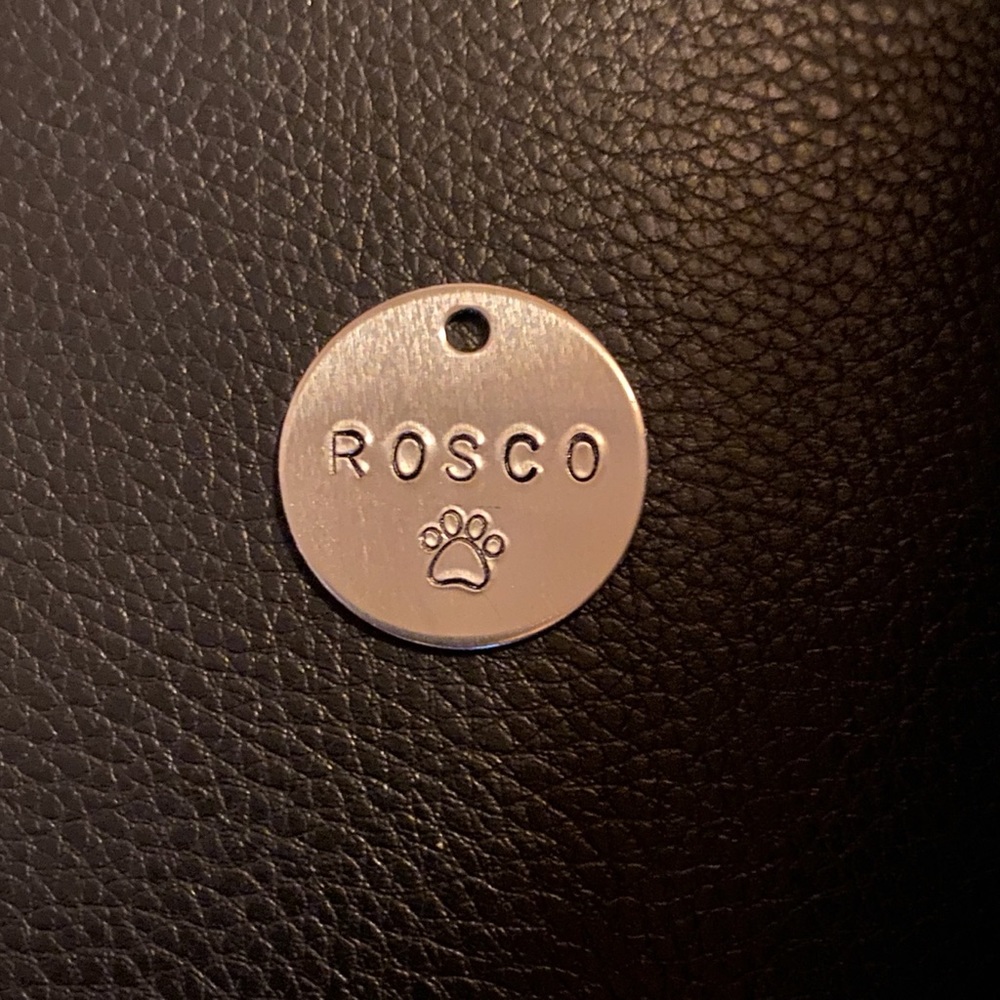 Very Simple Aluminum Dog Tag
